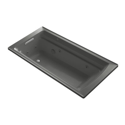 Archer 72" x 36" Drop-in Whirlpool Acrylic Bathtub with Heater