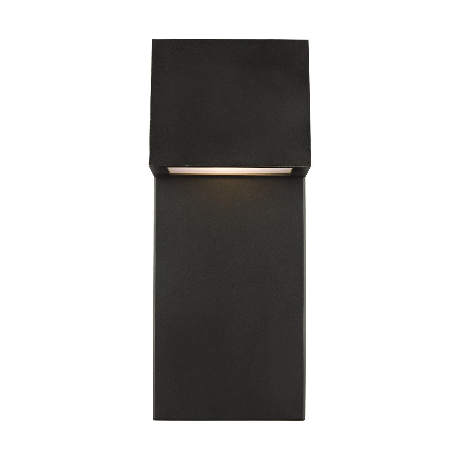 Canto Outdoor LED Wall Light, Antique Bronze, 16" H x 6.5" W x 4.25" D