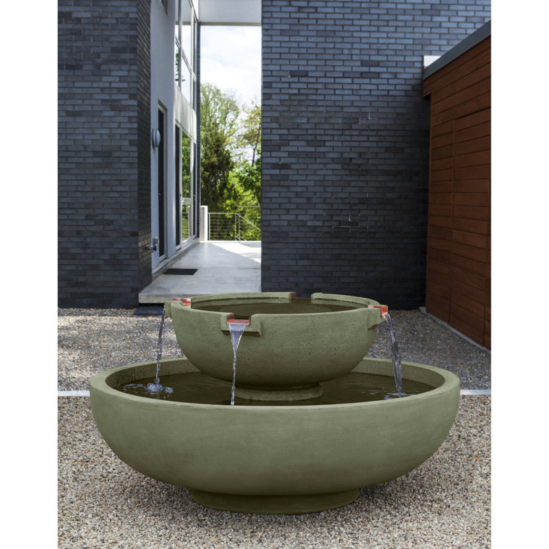 Fontaine en béton Del Rey, Bronze cuivré