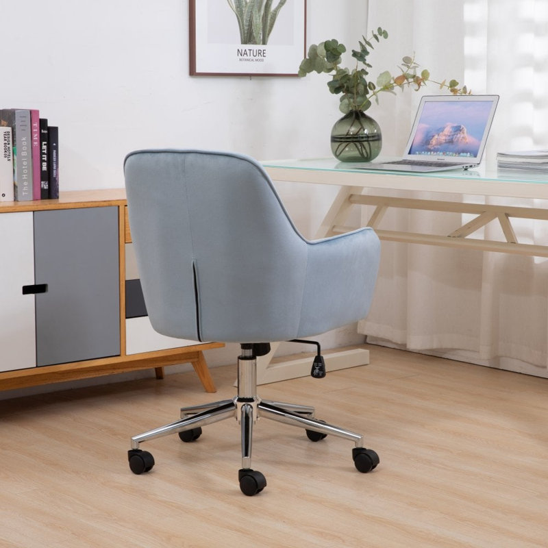 Fairmont Park Pia Velvet Conference Chair, Blue
