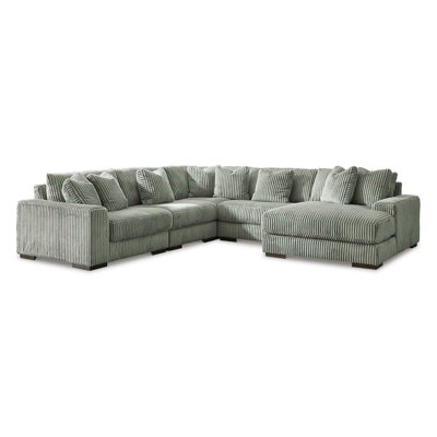 Adriona Fog 5pc LAF Chaise Sectional