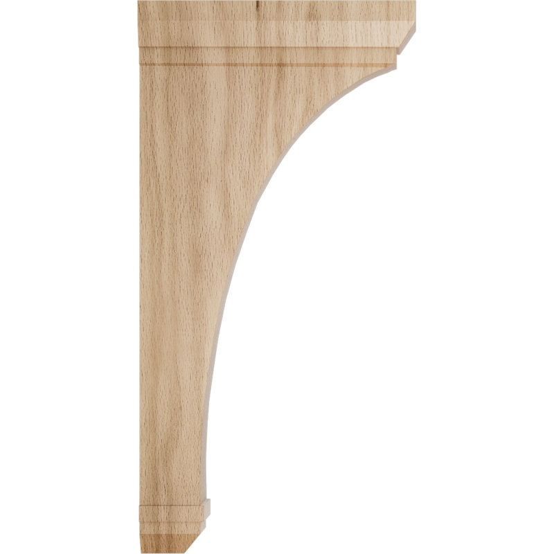 Support en bois Stockport, Chêne rouge, 2 1/4"W x 7"D x 14"H