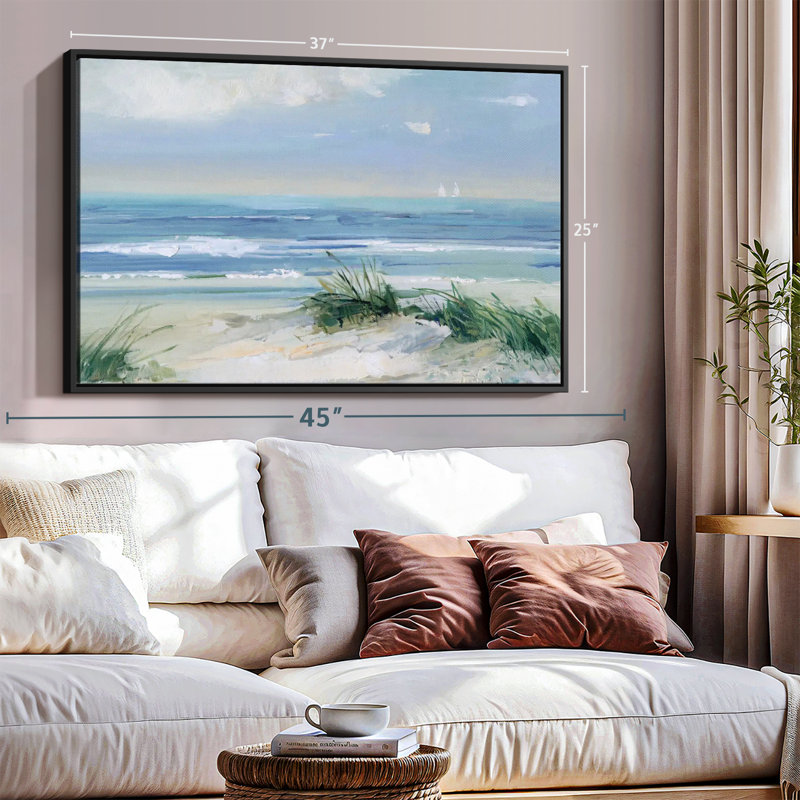 Plage «Coastal Breezes Wall Art», H 25 po x l 37 po