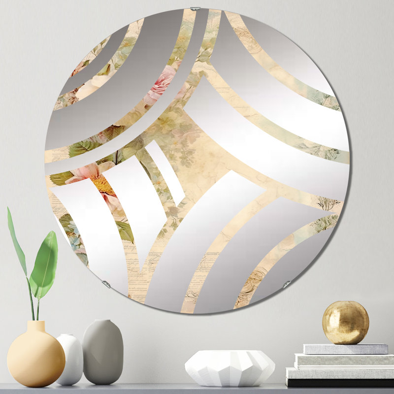 Couvin - Miroir décoratif Center Wave, 23,6 po x 23,6 po