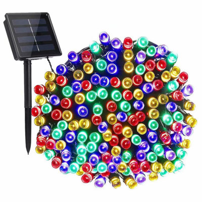 Amidon 200-Bulbs Integrated LED String Lights 866.14inch Solar Powered Outdoor Lights for Patio Yard