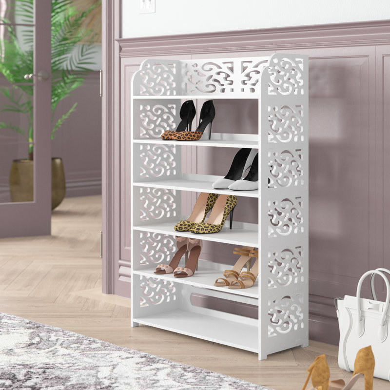 Tepass 18 Pair Shoe Rack, (6 Shelves) 38" H x 24.2" W x 9.4" D