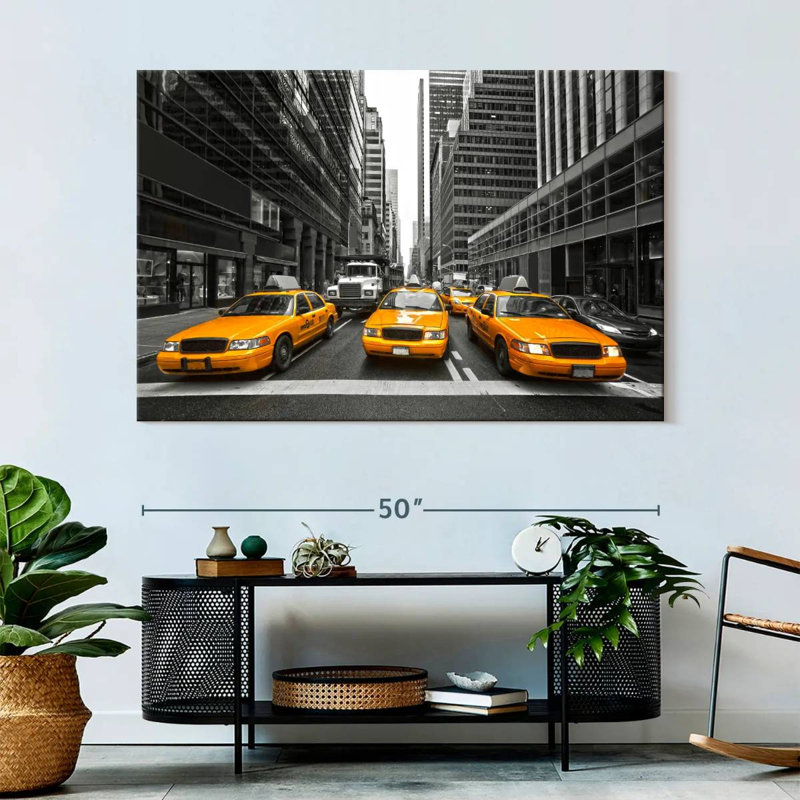 Mehar NYC Taxis, 34" H x 51" W
