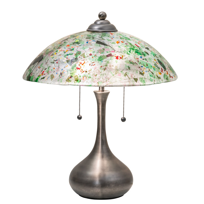 Lampe de table en verre 21 po Metro Fusion Confetti