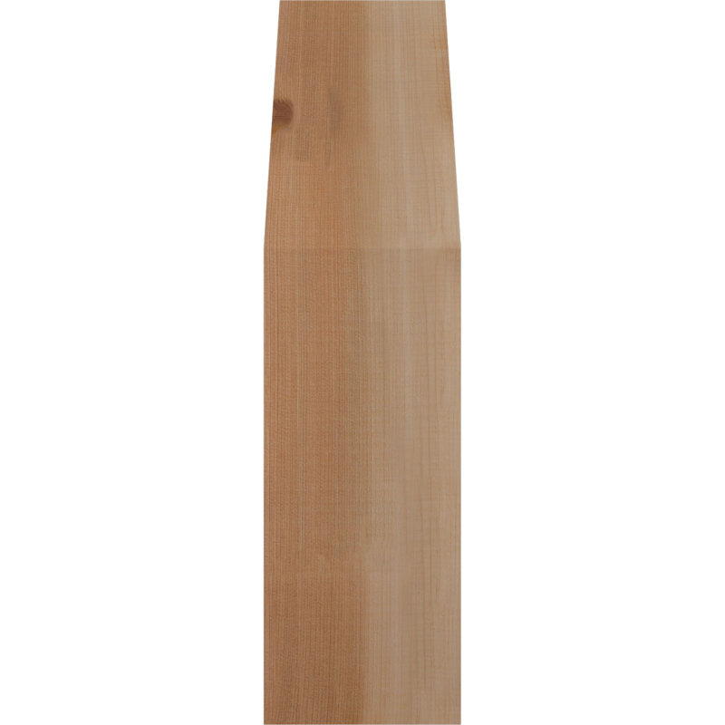 Attelle de genou traditionnelle, H 22 po x l 5,5 po x P 10 po, Cèdre rouge de l'Ouest (lisse)