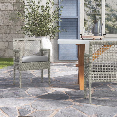 Havenside Home Golovin Dining Armchair Patio Wicker Rattan by Modway