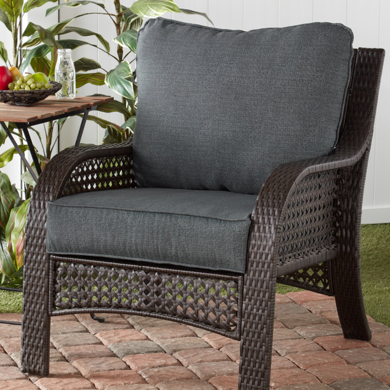 Coussin de siège pour chaise d'extérieur Lester, Carbon