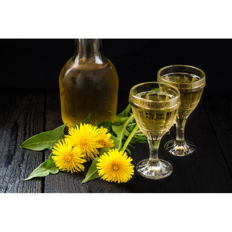 Homemade Dandelion Wine - Wrapped Canvas Print, 81cm H x 122cm W