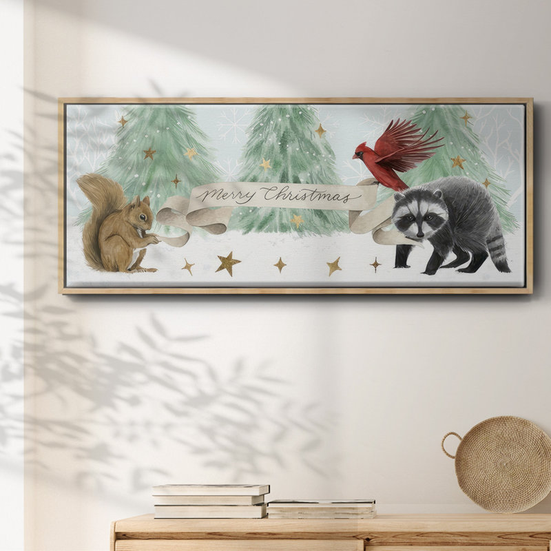 Collection «Christmas in the Forest» - Toile encadrée, H 20 po x l 50 po