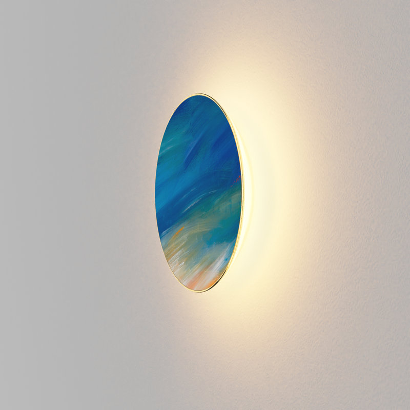 Ramen 1 - Light LED Corner Wall Light, Paintable, 12" H x 12" W x 2.6" D