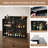 Kozyard Home Bar Unit with Storage Cabinet and Shelves, Black Indoor Bar Cabinet for Kitchen, Dining Room, Living Room, Home Bar Furniture