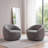 Upholstered Swivel Barrel Chair-126445242