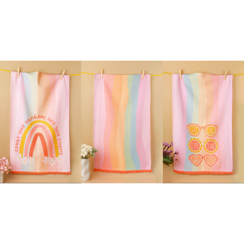 Count Your Rainbows Kitchen Towel Set