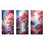 Mystic Forest Sunlight - ensemble d'art mural en métal paysage de 3-393630744