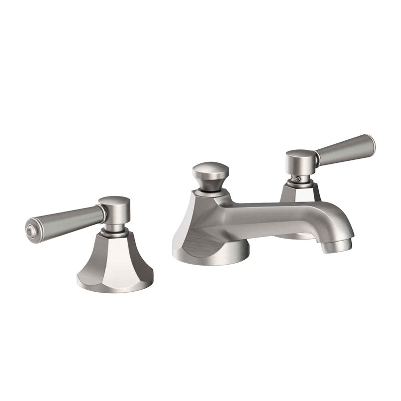 Metropole Widespread Bathroom Faucet with Drain Asssembly, Stainless Steel