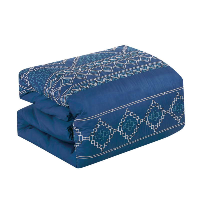Polyester Comforter, Queen Comforter, Navy Blue