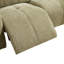 Canapé inclinable électrique surdimensionné moderne en chenille de 186 cm de large, à double moteur et appui-tête réglable manuellement
