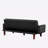 74.4'' Faux Leather Square Arm Sofa Bed-1973282090-1983379835