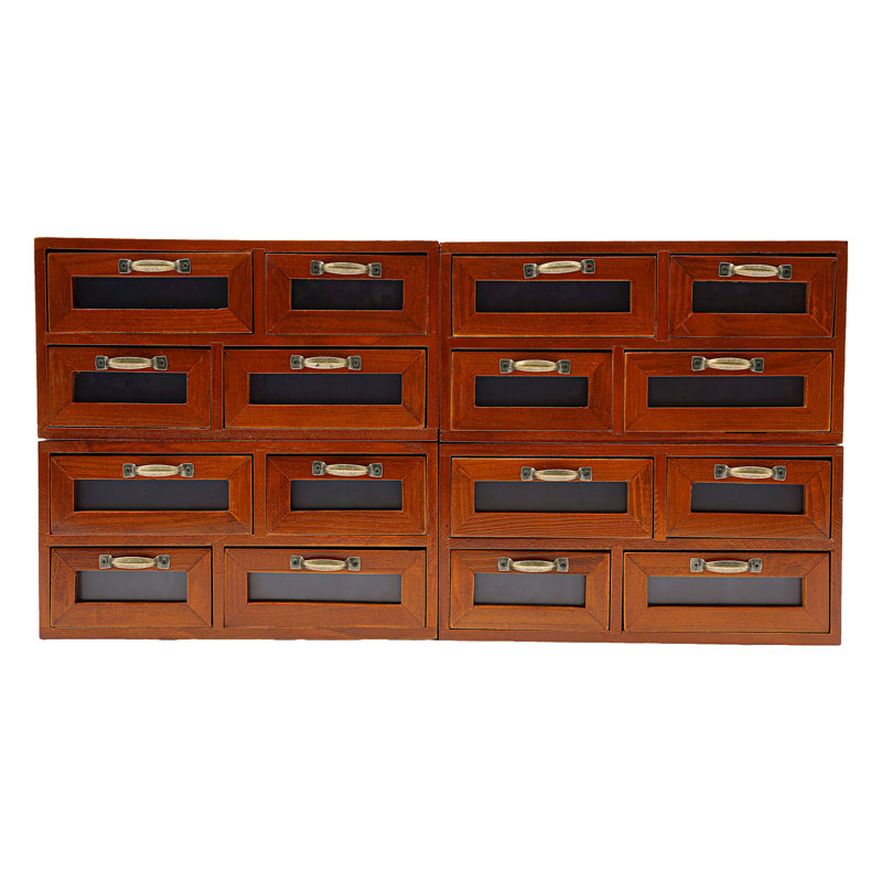 Wooden Storage Box Desktop Drawer Organizer