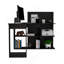 Bureau d'écriture, cinq tablettes ouvertes - noir-1565051701