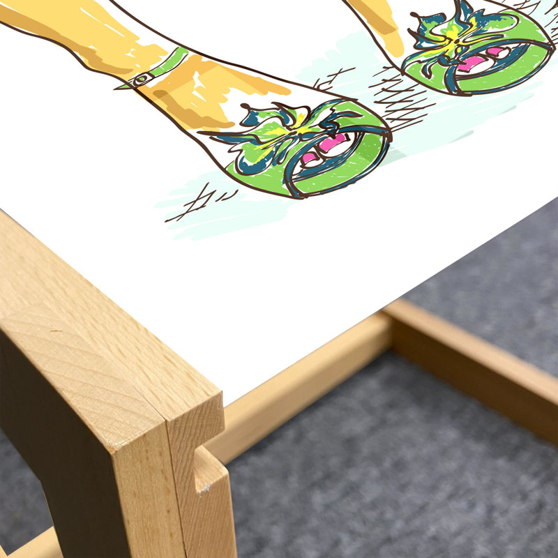 Jakyla Sled Coffee Table, 90cm H x 62cm W x 40cm D