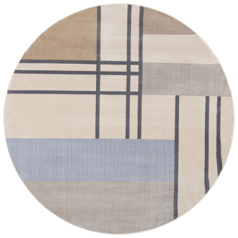 Tapis géométrique Bohuslavice Orwell 300 Performance, Rond 3 pi