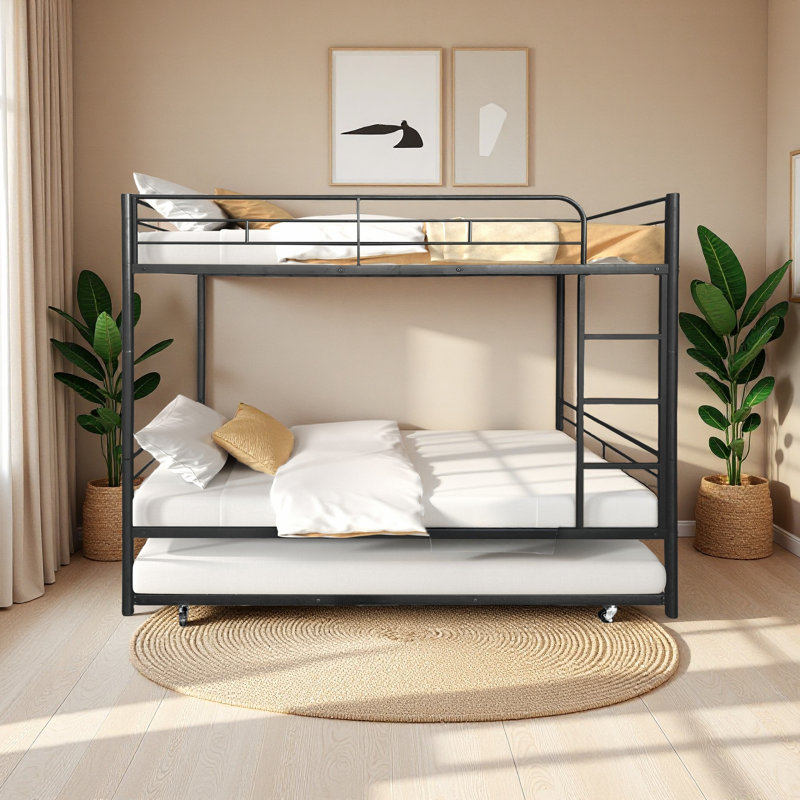 Separatable Bunk Bed With Trundle