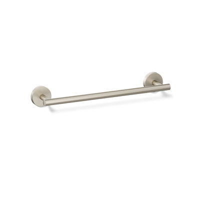 Elate Wall Mounted Round Towel Bar, Metal Wall-Mounted Towel Holder