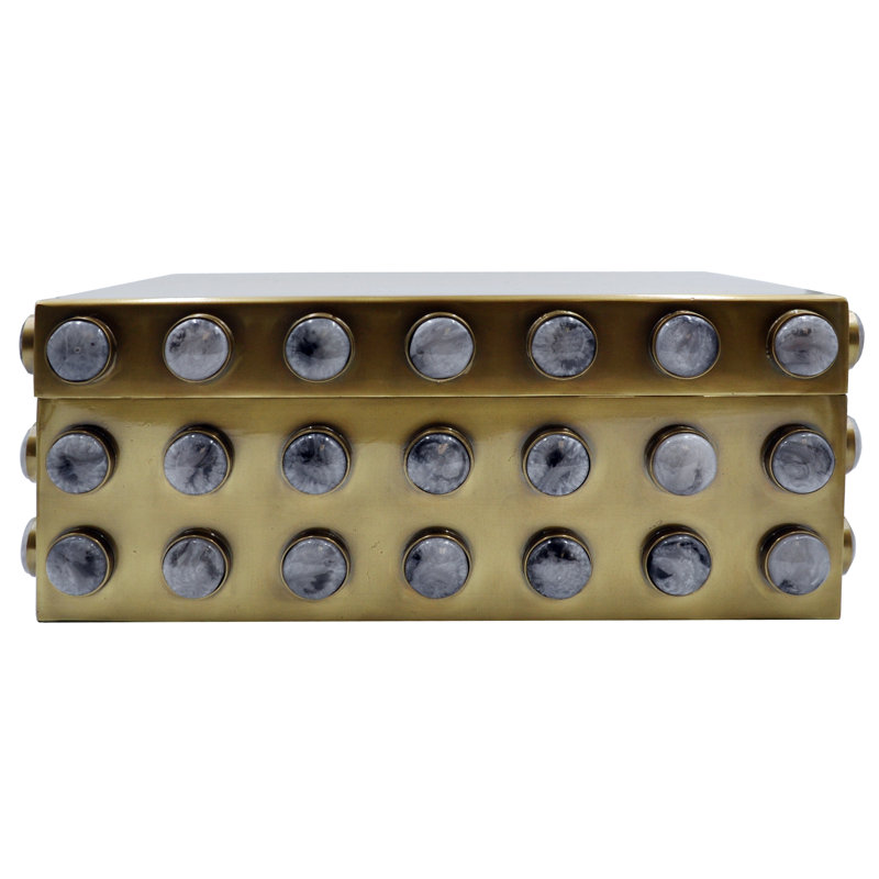 Alba Decorative Box, 5.25" H x 13.25" W x 10.25" D
