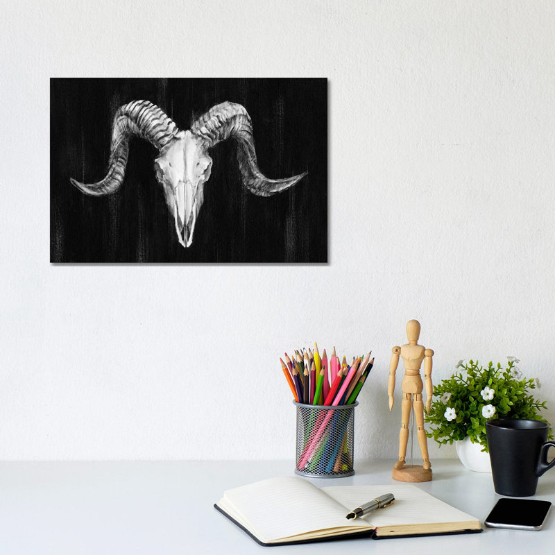Rustic Ram Mount I by Ethan Harper - Wrapped Canvas Print, 20.32 cm H x 30.48 cm W