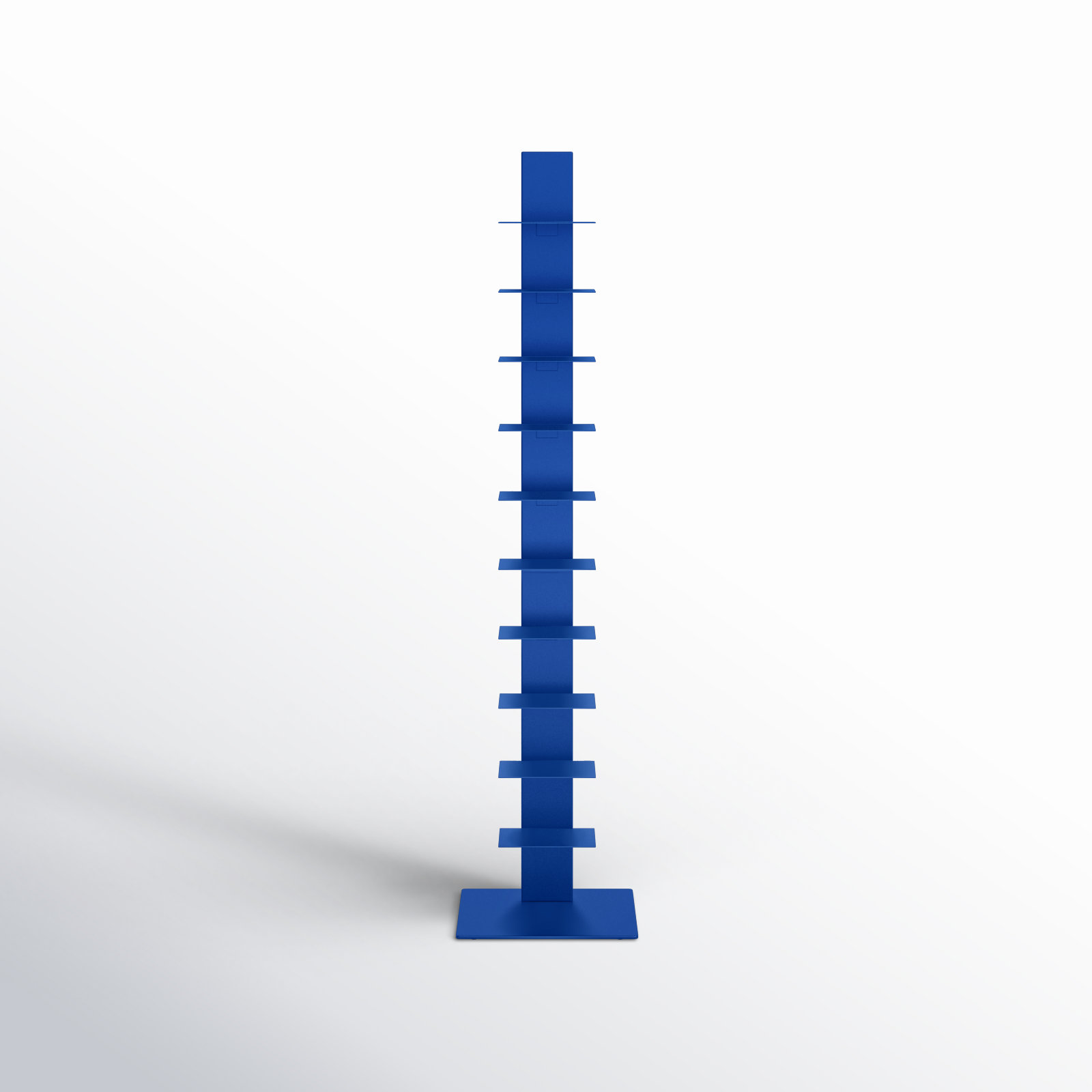 Ajax 14" Steel Bookcase, Blue