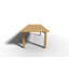 Table de salle à manger rectangulaire pour l'extérieur L 95 po x l 37,5 po