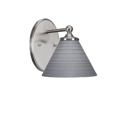 Aitkens Wall Sconce Shown With 7" Gray Matrix Glass