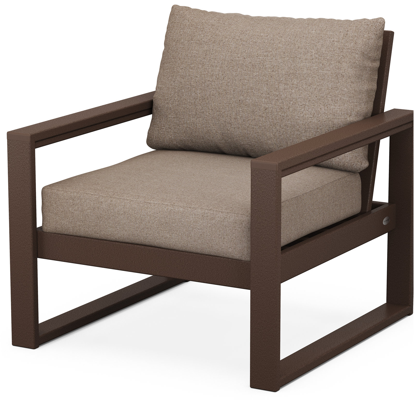 Edge Patio Lounge Chair, Dune Burlap/Teak