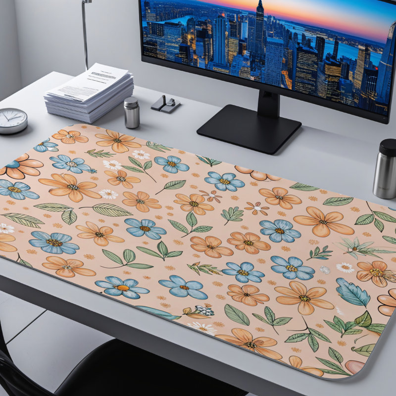 Polyester Desk Pad, 14.4x12.1