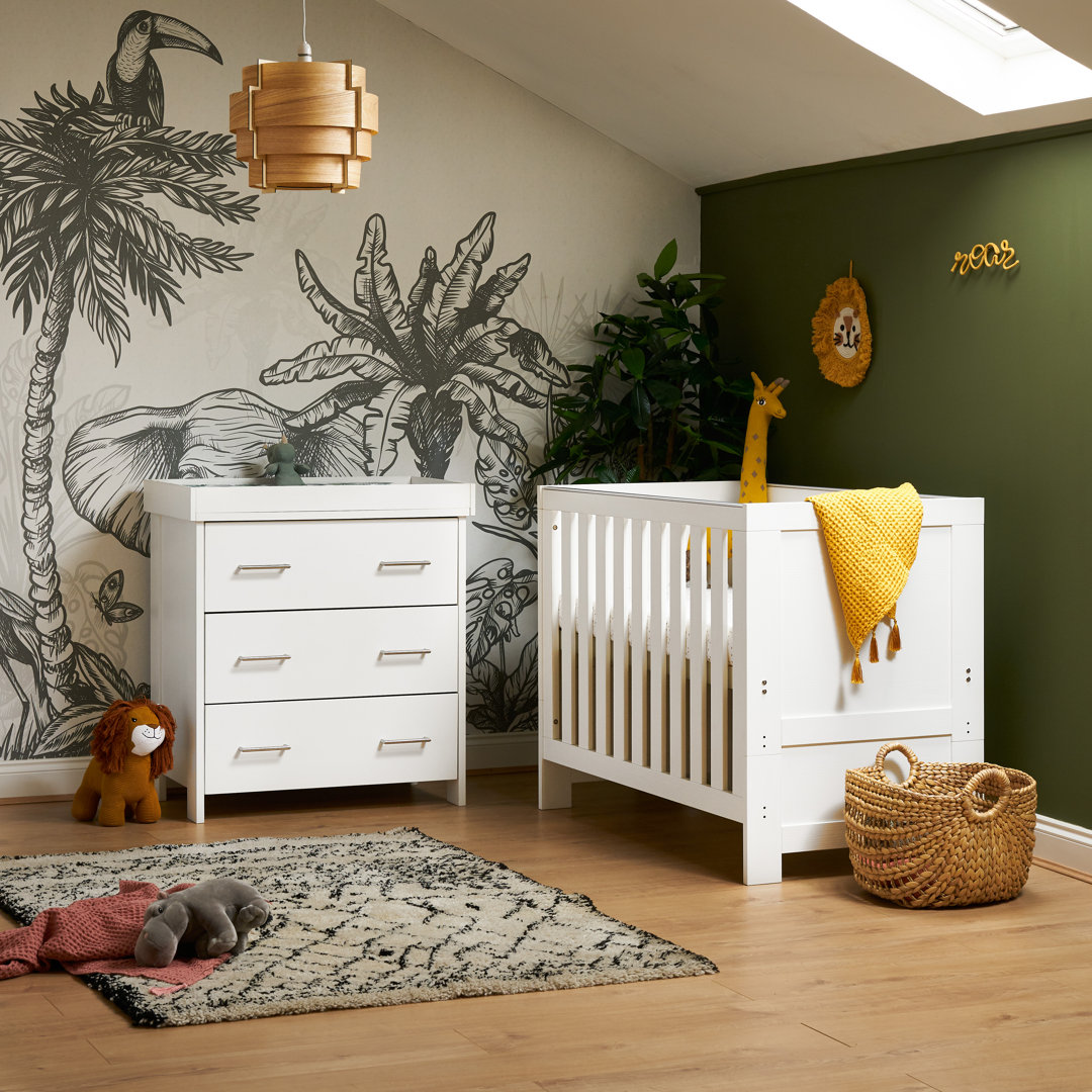 Nika Mini Cot Bed 2-Piece Nursery Furniture Set