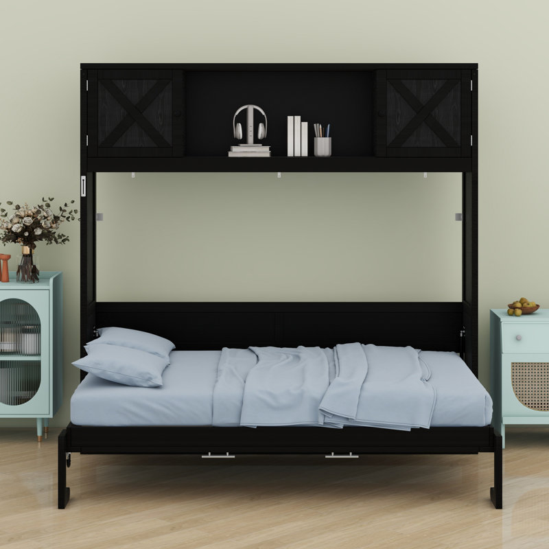 Lit escamotable avec armoires de rangement