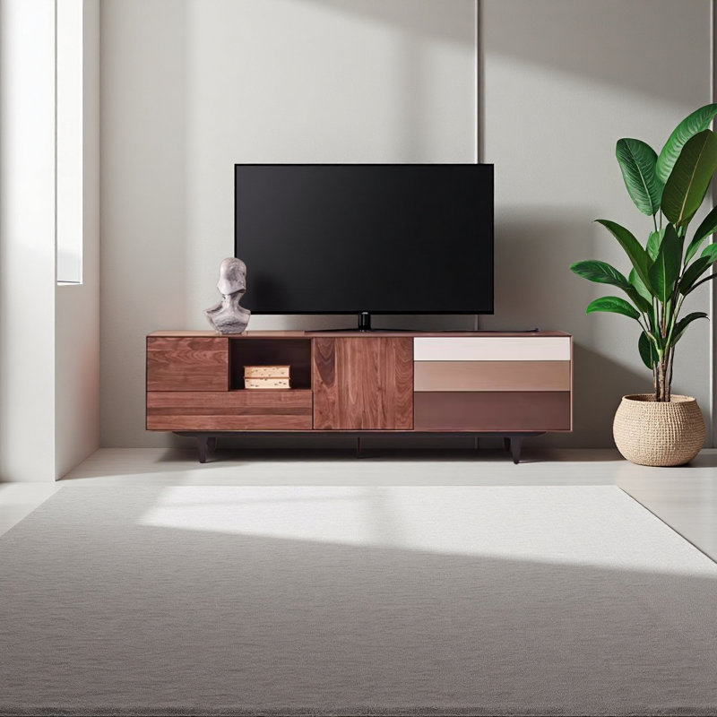 Black walnut solid wood TV Stand