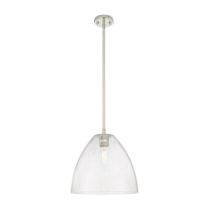 Luminaire suspendu Kehlani, H 38,75 po x l 12 po x P 12 po, Nickel poli