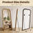 Retro Full-Length Mirror, Oversized Arch Floor Mirror-623422776-623422777