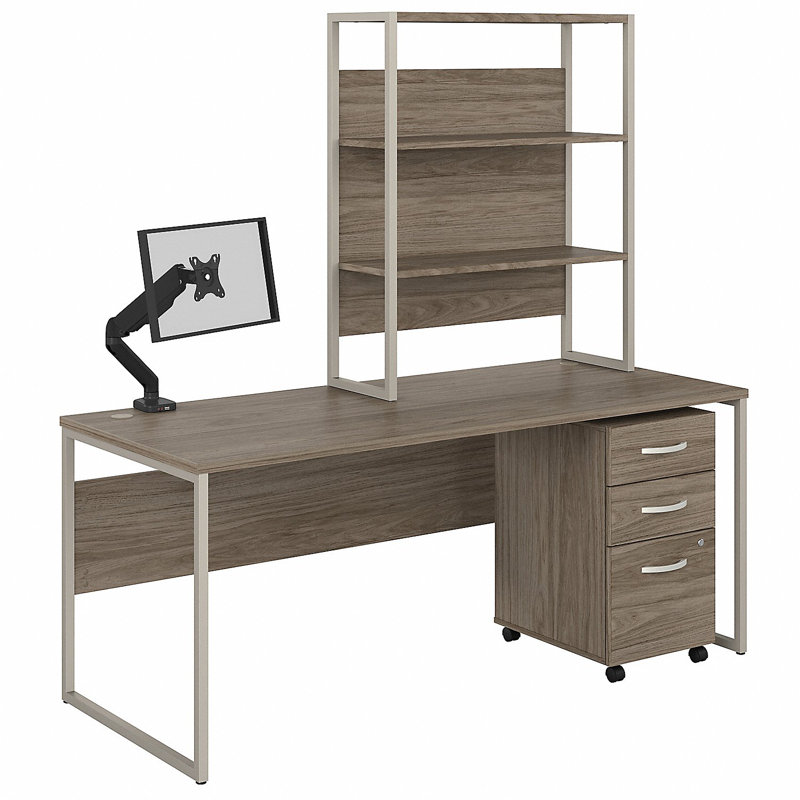 Bureau hybride avec rehausse