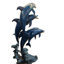 Statue / fontaine en bronze bronze Cinq dauphins en forme de vague - Taille: L 47 po x l 27 po x H 84 po.