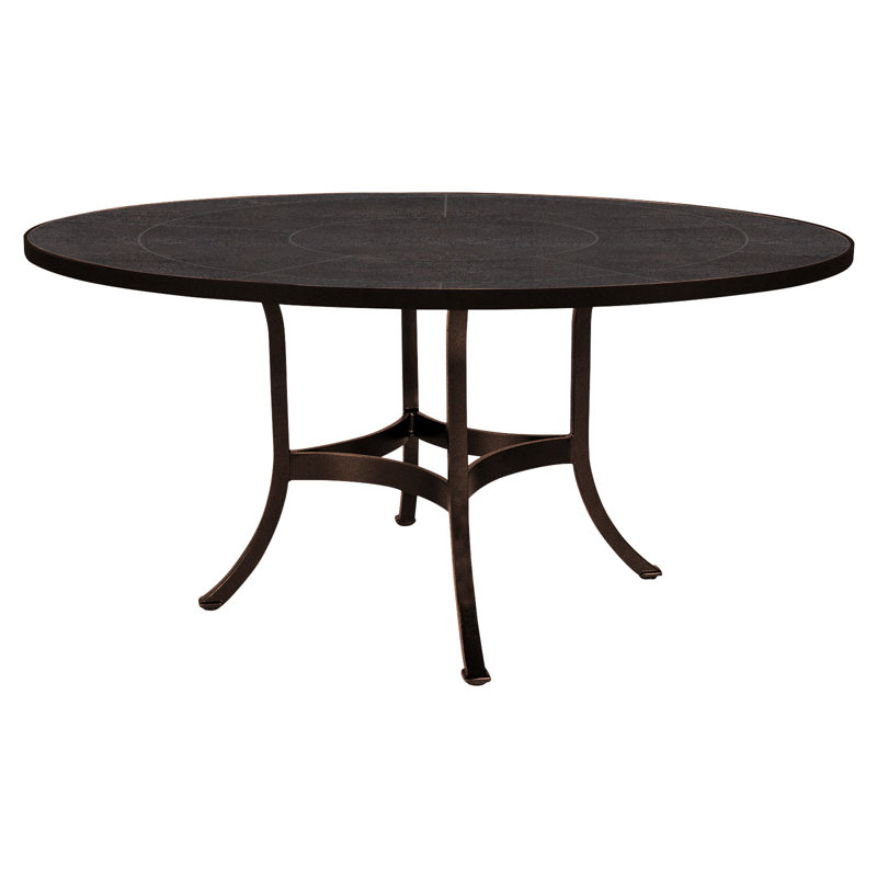 Outdoor Round Dining Table, 54" W x 54" L x 29.5" H, Urban Shift, Copper Creek
