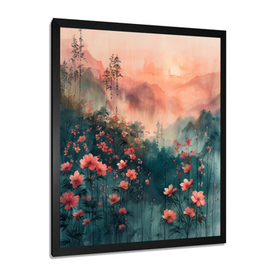 «Lupin Flower Summer Montain Garden - Lupin Wall Art Wall Art Living Room