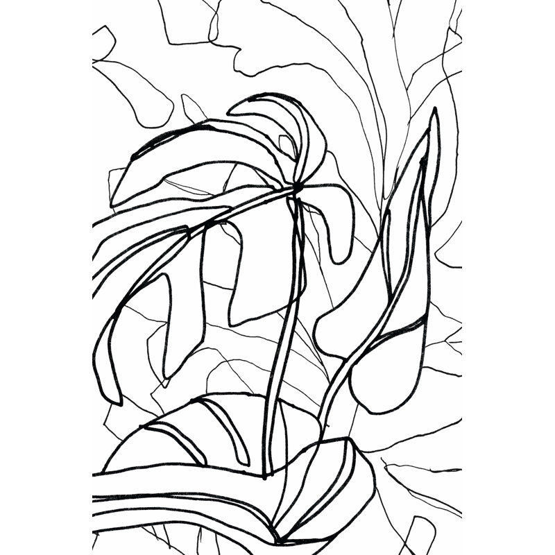 Tropical Lines II by June Erica Vess - Wrapped Canvas Print, 30cm H x 20cm W