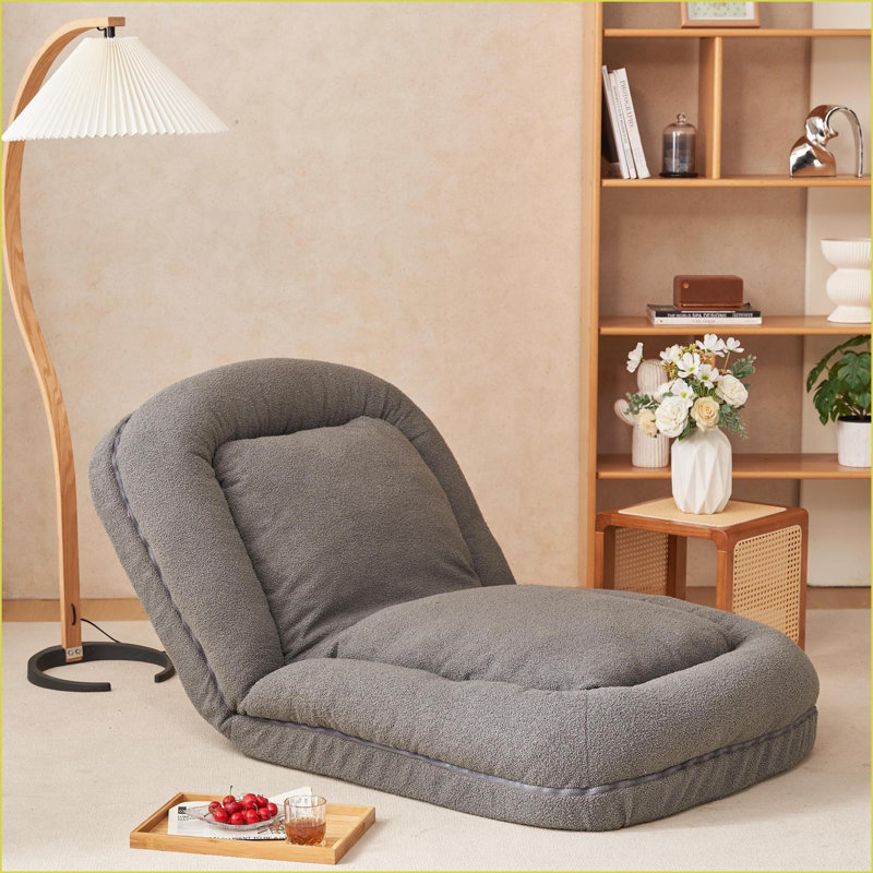 Multifunctional 18-Position Fold Down Sofa Bed | Gray | Seat Depth 42.5